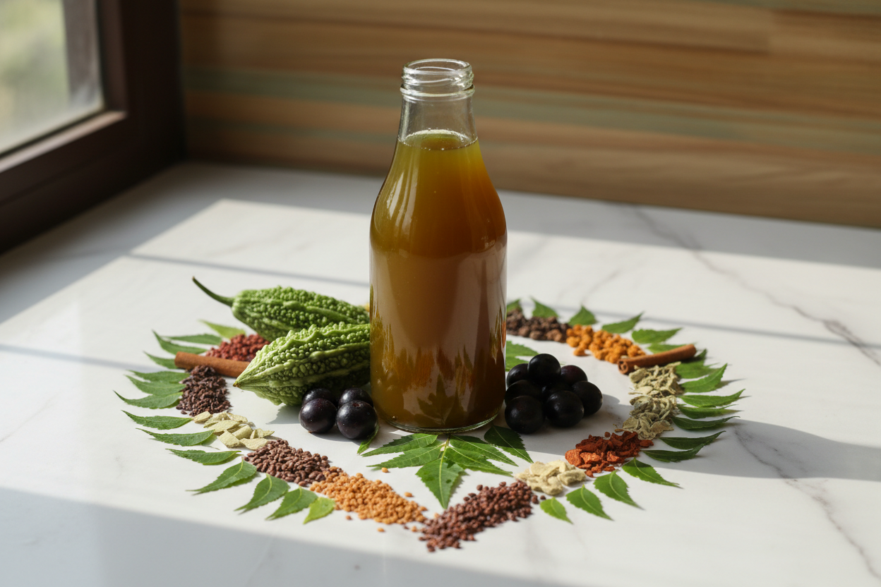 The Sugar Shield: Mastering Glucose Harmony with Tridosh Herbals Diabo-Care (Dai) Juice