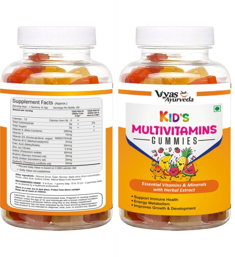 Tridosh herbals Kids Multivitamin Gummies