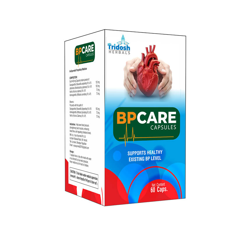 BP Care Capsules – Natural Support for Healthy Blood Pressure & Heart Wellness