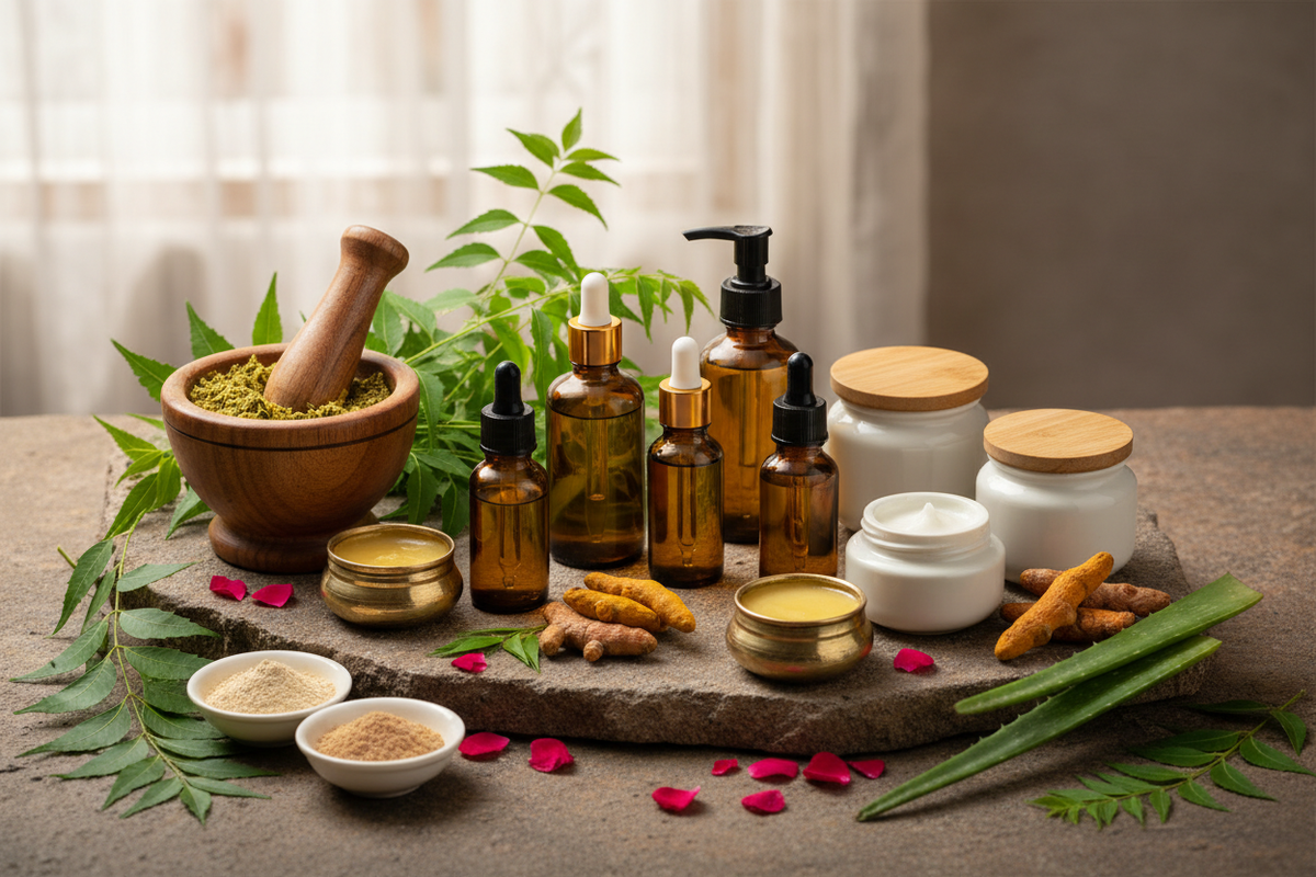 Deal with natural beauty care ayurvedic products