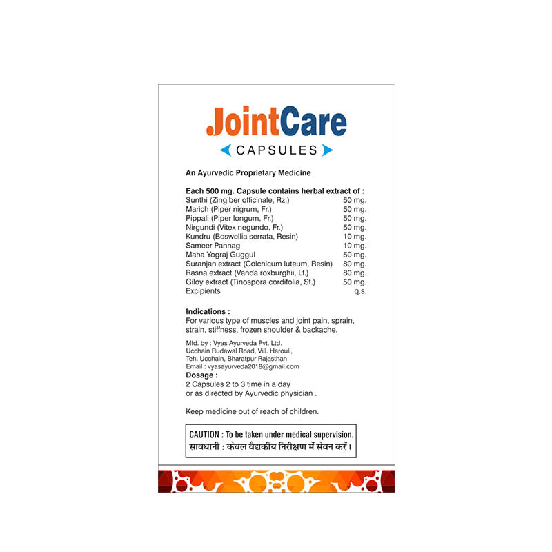 Joint Care Capsules – Natural Support for Strong & Flexible Joints