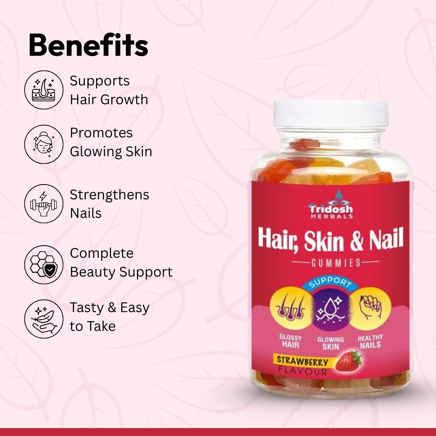 Tridosh herbals Hair, Skin & Nails Gummies