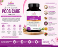 Tridosh Herbals PCOS Care Tablets | Myo-Inositol & D-Chiro-Inositol with Shatavari | Women's Hormonal Balance | 60 Tablets