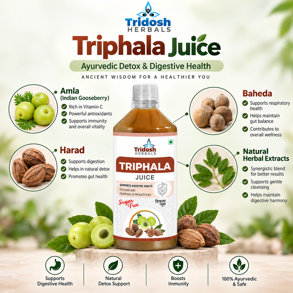 Tridosh Herbals Triphala Juice – Ayurvedic Detox & Digestive Health