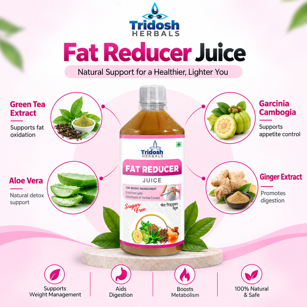 Tridosh Herbals Fat Reducer Juice – Ayurvedic Juice for Weight Loss & Fat Burn